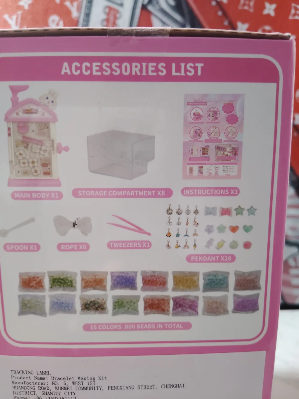 Bracelet DIY Machine Kids Toy - Pink